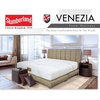 (ส่งฟรี แถมหมอนหนุนยางพารา slumberlandแท้) ที่นอน Slumberland รุ่น Venezia เทียบรุ่น Farfalla