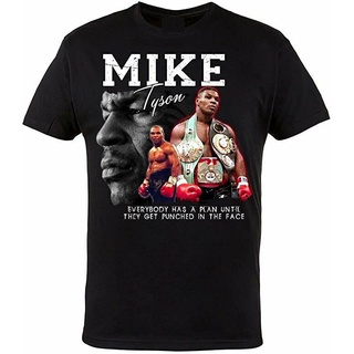 ราคาถูกเสื้อยืดcalเสื้อยืด พิมพ์ลาย Iron Mike Tyson Legend แฮนด์เมด สีดํา สําหรับผู้ชาย QW246VBS-5XL