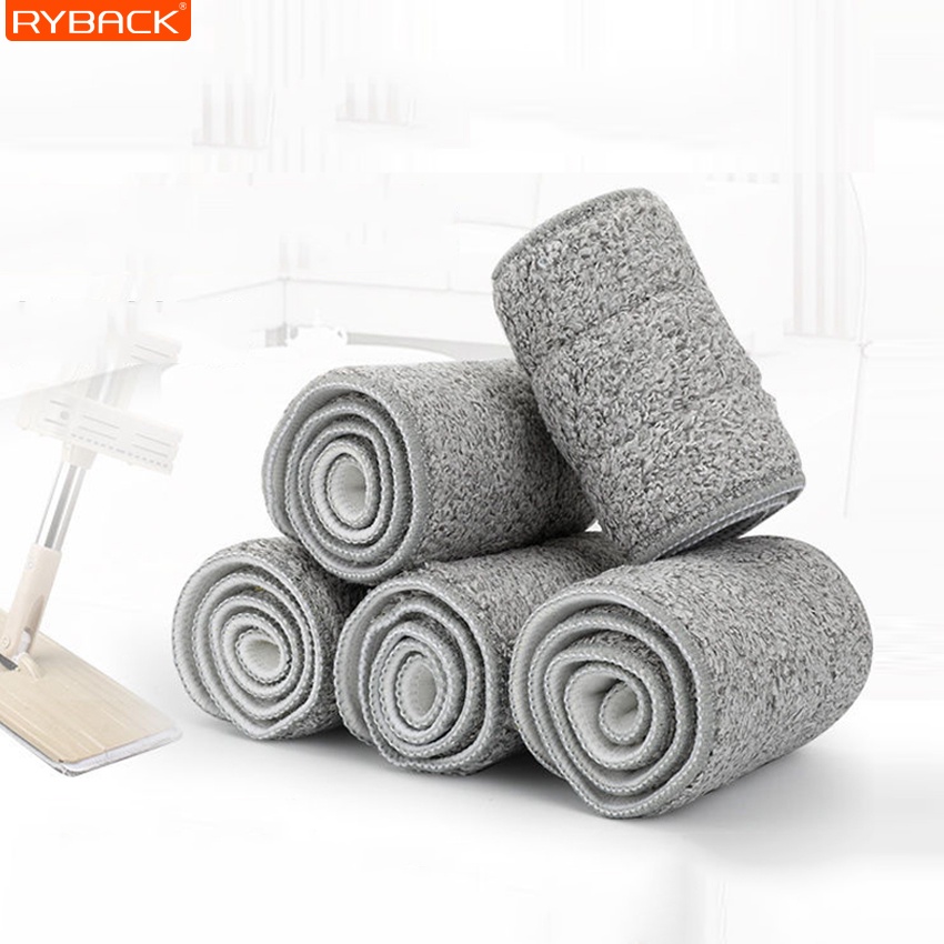 RYBACK ผ้าม็อบไมโครไฟเบอร์ ผ้าถูพื้น Spin Mop