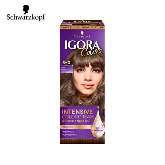 Schwarzkopf Igora Colors 5-0 Light Brown ครีมเปลี่ยนสีผม สี 5-0 น้ำตาลอ่อน