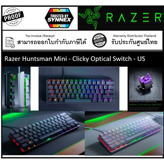 Razer Huntsman Mini - Clicky Optical Switch - US - Black 60% Gaming Keyboard with Razer™ Optical Switch