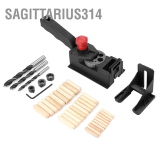 Sagittarius314 38pcs/set Wood Dowel Straight Hole Drilling Guide Woodworking Carpentry Positioner Locator Tool