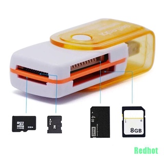 (Redhot) เครื่องอ่านการ์ดหน่วยความจํา Usb 4 In 1 สําหรับ Ms Ms - Pro Tf Micro Sd High