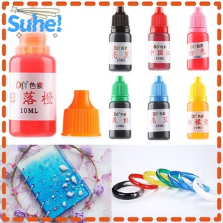 Suhe ใหม่ เม็ดสีเรซิ่นอีพ็อกซี่ 10 มล. สําหรับทําเครื่องประดับ สบู่ DIY