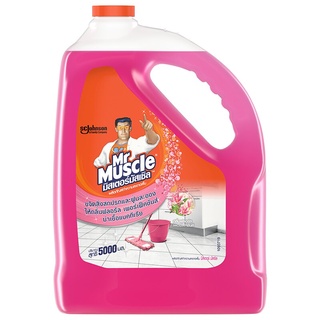 มัสเซิลเกลด มิสเตอร์มัสเซิล ฟลอรัล สีชมพู 5000 มล. น้ำยาถูพื้น Muscle Glade Mister Muscle Floral Pink 5000 ml.