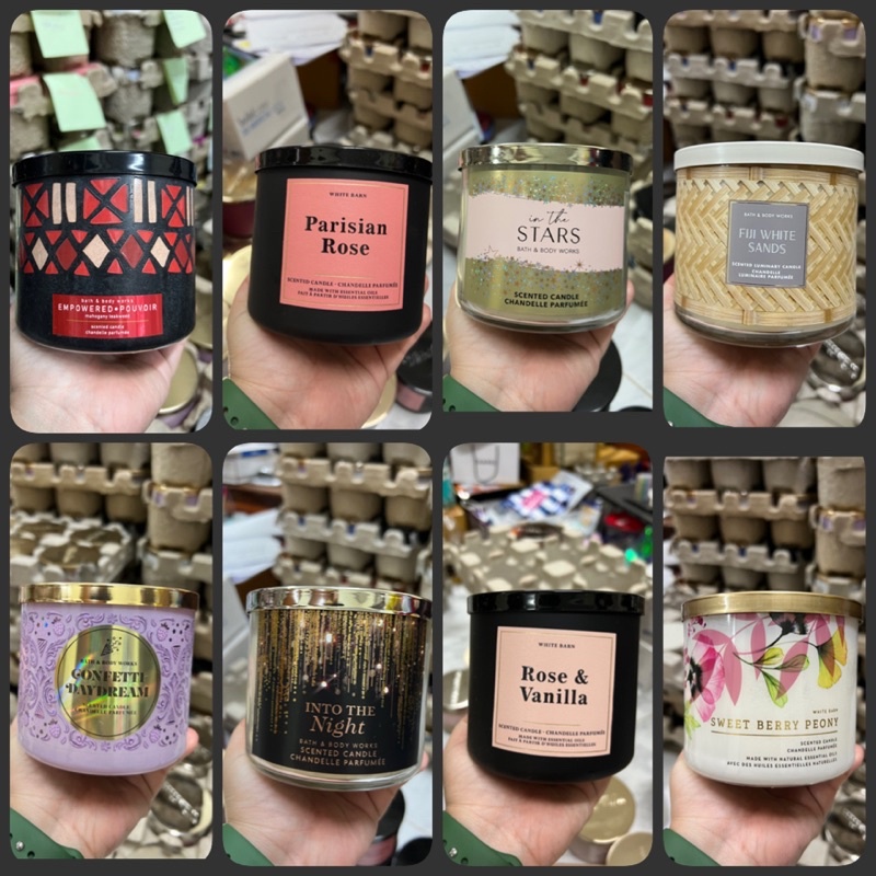 ✅️พร้อมส่ง✅️ Bath and BodyWorks 3 wicks เทียนหอมขนาดใหญ่ ขนาด 411 g. / 14.5 oz. ของแท้ช็อปไทย สลากไท