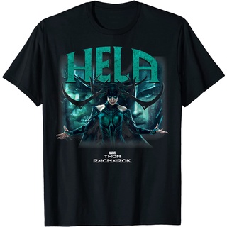 แขนสั้นcrew neckเสื้อยืด พิมพ์ลาย Marvel Thor Ragnarok Hela Deceiving Hands Reach Out สําหรับผู้ชายS-XXXXL