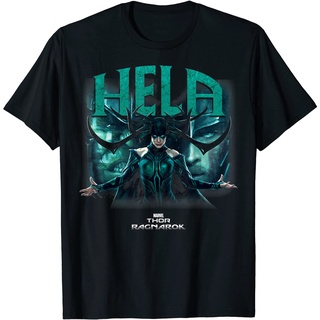 ROUND คอลูกเรือเสื้อยืด พิมพ์ลาย Marvel Thor Ragnarok Hela Deceiving Hands Reach Out สําหรับผู้ชาย-4XL