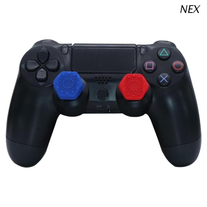 Nex ฝาครอบปุ่มกดจอยสติ๊ก อะนาล็อก สําหรับ PS5 PS4 Game Controller 2 ชิ้น