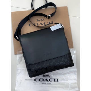 COACH CHARLES MESSENGER IN SIGNATURE CROSSGRAIN LEATHER((72220))