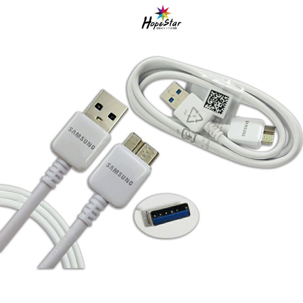 ถูกที่สุด พร้อมส่ง สายชาร์จ Samsung Note3 S5 แท้ USB3.0 สีขาว