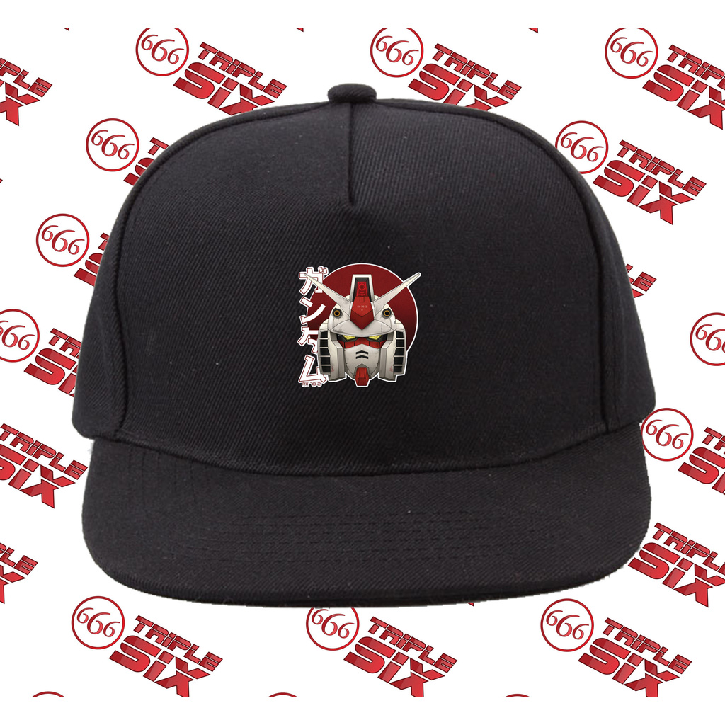 Gundam RX 78 Japan Flag Anime Cotton Snapback Hat