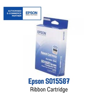 Epson S015587 ตลับผ้าหมึกของแท้ Original Ribbon Cartridge ใช้กับเครื่อง DLQ-3000, DLQ-3000+, DLQ-3500