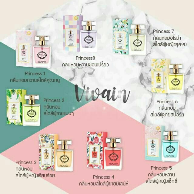 💦🌟น้ำหอม vivian 👰Vivian lilyparfum💯💯💯
📡น้ำหอมเกาหลีเเท้💯💯📢 มีให้เลือก 7 กลิ่น