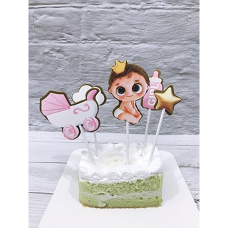 ป้ายปักเค้ก ลาย Baby Girl