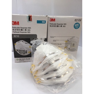 หน้ากากกันฝุ่นละออง PM2.5(10ชิ้น/กล่อง) 3M 8210V N95