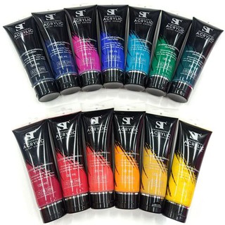 สีอะคริลิค ST 120 ml.