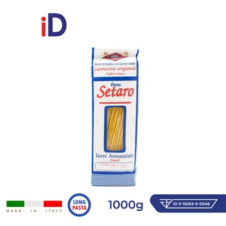 Setaro Spaghetti Long Pasta 1000g พาสต้าอิตาลี่ พาสต้าเส้นยาว