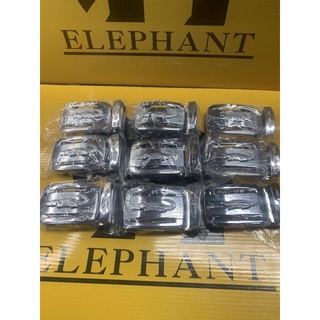 หัวเข็มขัดออโต้จระเข้ขนาด40มมขนาดใหญ่สีนิเกิลขัดทรายเบรนด์elephant