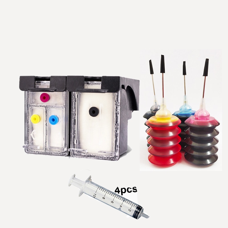 einkshop 60xl Refillable Ink Cartridge Replacement For HP 60 xl Deskjet ...