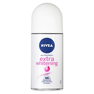 [แพ็คสาม] NIvea Extra Whitening Roll On โรลออนระงับกลิ่นกาย 50ml (3pcs)