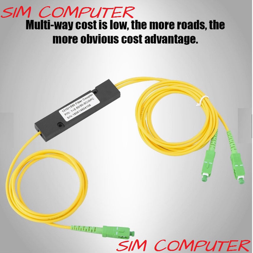Passive Splitter 1 2 Fiber Optic SC APC Ratio 50 50 Fiber Optic Splitter