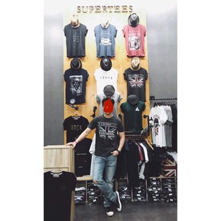 พร้อมส่ง เสื้อยืดผู้ชายSupertees ลายธงmusic
