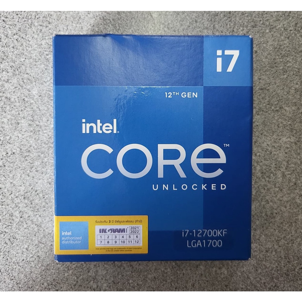 CPU INTEL CORE I7-12700KF LGA 1700 มือสอง ราคาถูก ประกันยาว ถึงเดือน 11 ปี 2024
