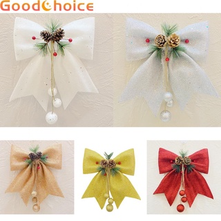 【Good】NEW Christmas Bows Snowflake Christmas Wreath Bow Xmas-Decoration Bows For Party【Ready Stock】