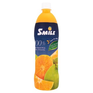 🔥แนะนำ!! สไมล์ น้ำส้มโชกุน 100% พร้อมเกล็ดส้ม 1,000มล. Smile 100% Shogun orange juice with orange flakes 1,000ml