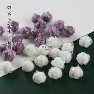 กิ๊บติดผม แฮนด์เมด ลายดอกไม้ Lily of the Valley Bud สไตล์ฮั่นฝูโบราณ 2 ชิ้น