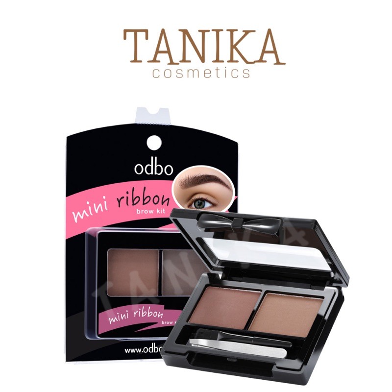 ที่เขียนคิ้วแบบฝุ่น โอดีบีโอ มินิ ริบบ้อน บราว คิท OD777 ODBO MINI RIBBON BROW KIT
