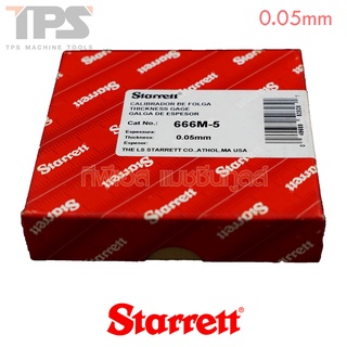 ฟิลเลอร์เกจแบบมิลลิเมตร ยาว 25 ฟุต หนา 0.05 มม. รุ่น 666M-5 STARRETT