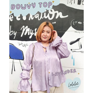 ❤BOWVY TOP❤ เสื้อผูกคอ แขนระบายลุคคุณหนูหวานๆ สไตล์เกาหลี อินเทรนด์สุดๆ พร้อมส่งทุกแบบ