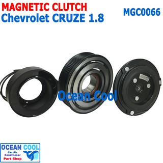 คลัชคอมแอร์ เชฟโรเลต ครูซ 1.8 คอนโทรลวาล์ว MGC0066 Compressor Clutch For Chevrolet Cruze 1.8 หน้าคลัชคอมแอร์ มู่เล่คลัช