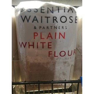 แป้งสาลี 100 %PLAIN WHITE FLOUR (WAITROSE ESSENTIAL BRAND) เพลน ไวท์ ฟลาวร์ (ตราเวทโทรส เอสเซนเซี่ยล) 1500 กรัม