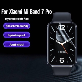 ฟิล์มไฮโดรเจลใส แบบนิ่ม ป้องกันหน้าจอ สําหรับ Xiaomi Mi Band 7 Pro Xiaomi Mi Band 6 5 4 3