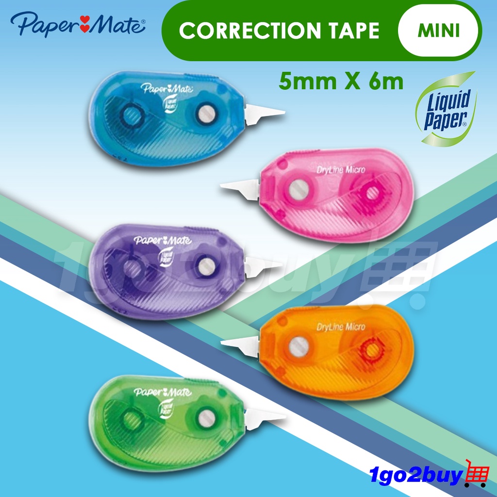 Paper Mate Mini Liquid Paper Dryline i-Mini Correction Tape 6m x 5mm