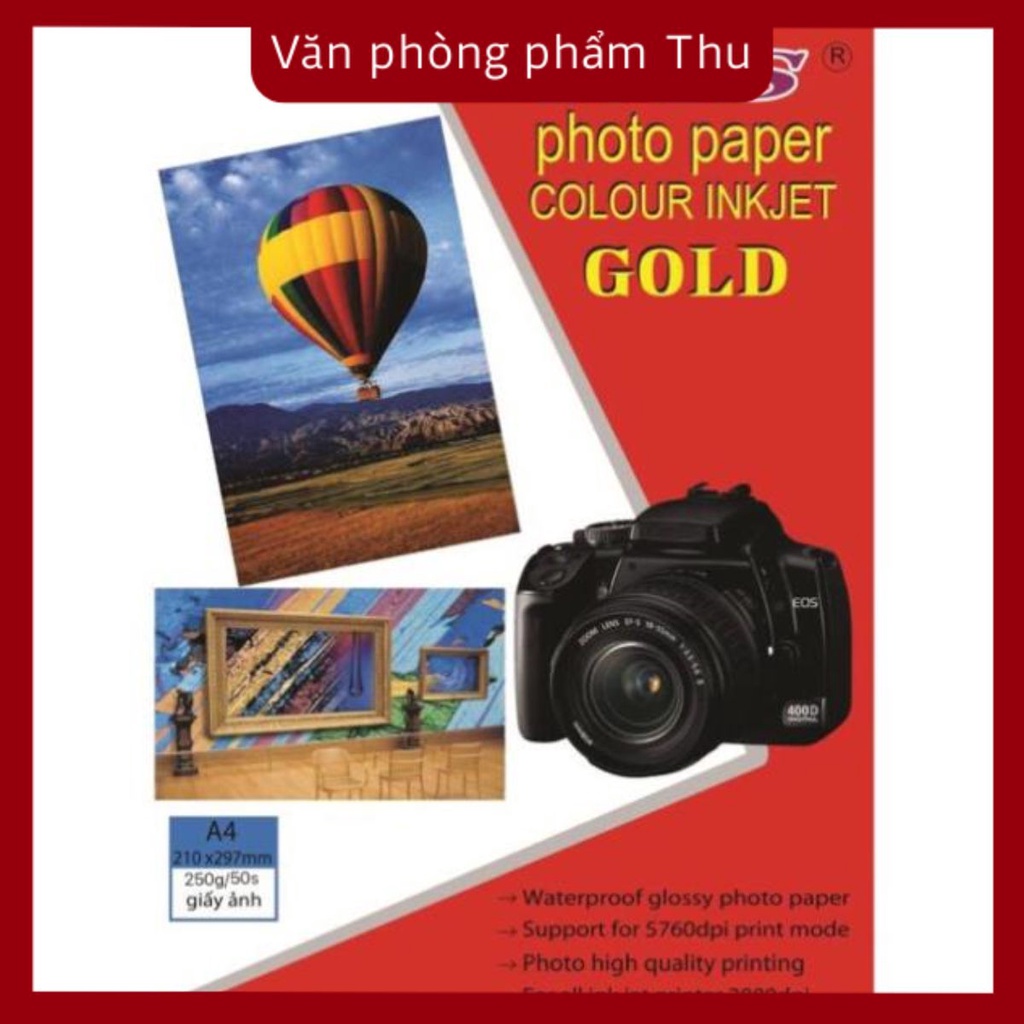 A4 กระดาษภาพถ่ายด้านเดียว 230แกรม - 250แกรม