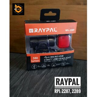 ชุดไฟหน้าและไฟท้ายจักรยาน #RAYPAL RPL-2287, 2289