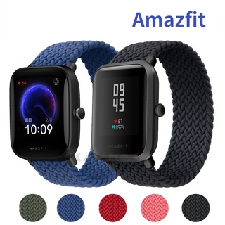 สายนาฬิกาข้อมือไนล่อน แบบยืดหยุ่น 20 มม. อุปกรณ์เสริม สําหรับ Xiaomi Amazfit Bip 1S U Lite Band For Amazfit GTS 2 GTR 42 มม.