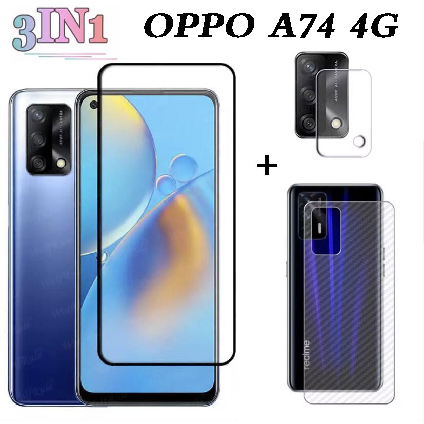 [3in1] OPPO A16 A74 A55 4G OPPO A54 5G Narzo 50i A54 4G A94 4G A53 A31 A12 A5s A3s Realme 5i/6i ฟิล์