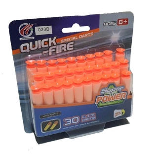 T.P. TOYS QUICK FIRE กระสุนโฟม กระสุนโฟมหัวดูด ไม่เป็นอันตราย จำนวน 30 ลูก