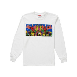 SLUM LTD - Supreme Gilbert &amp; George DEATH AFTER LIFE L/S Tee White