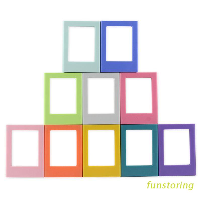 FUN Mini Colorful DIY Magnetic Photo Frame Fridge Refrigerator Magnet Picture Frame for Holding 3 Inch Photos