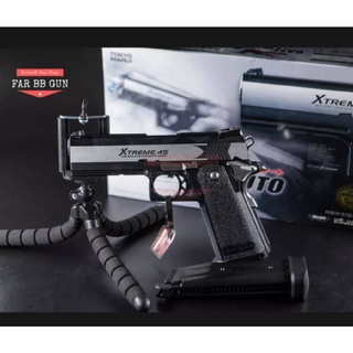 ของเล่น Tokyo Marui Xtreme 45  สีดำ สไลด์เงิน ระบบกรีนแก๊ส