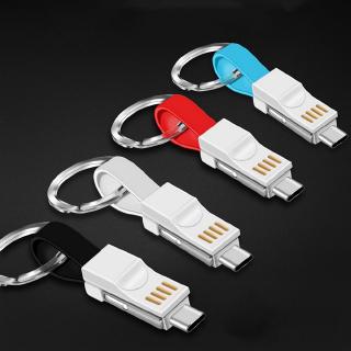 3 In 1 Micro Usb &amp; Type C &amp; สายเคเบิ้ลชาร์จเร็วสําหรับ Iphone Android