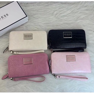 GUESS WOMENS LONG WALLET กระเป๋าสตางค์ใบยาวหนังสวย