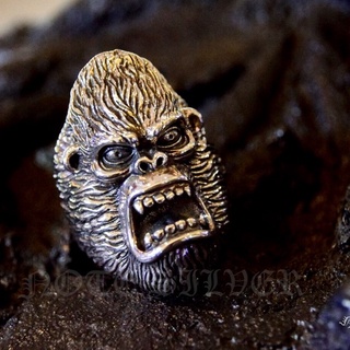 แหวนหน้าคิงคอง King Kong Sterling Silver 925 NSRG901