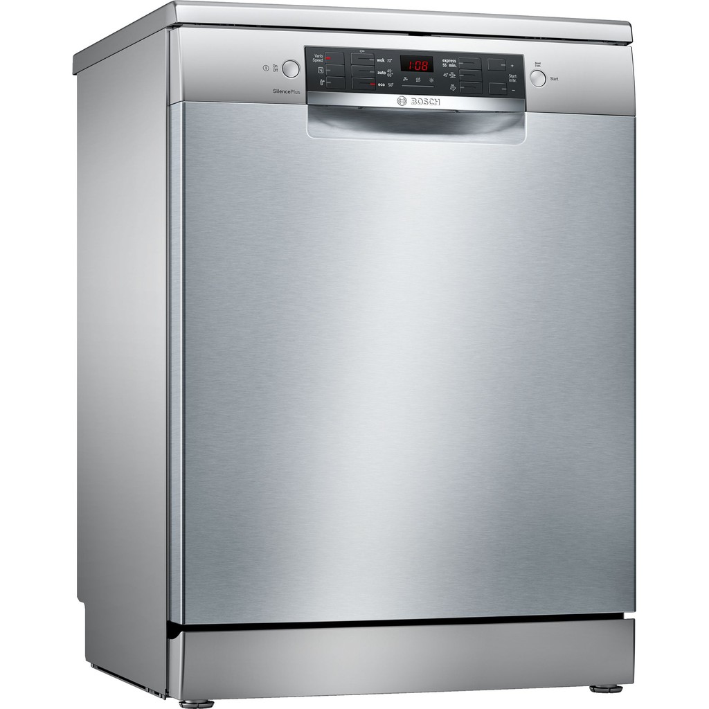 เครื่องล้างจาน Bosch SMS46GI01P ตั้งพื้น 12 ชุด สีเงิน